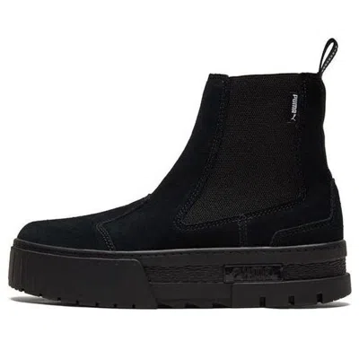 Puma Mayze Infuse Platform Chelsea Boot In Black