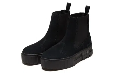 Puma Mayze Infuse Platform Chelsea Boot In Black