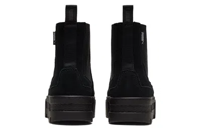 Puma Mayze Infuse Platform Chelsea Boot In Black