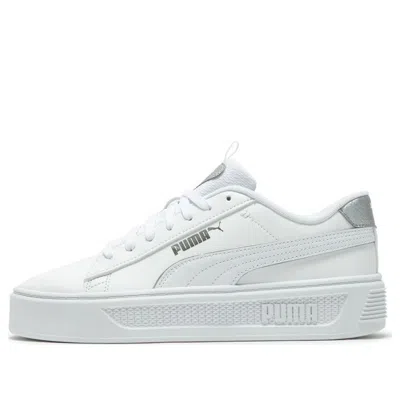 Puma Smash Platform V3 Pop Up Sneaker In White