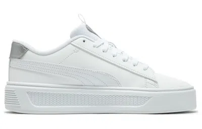 Puma Smash Platform V3 Pop Up Sneaker In White