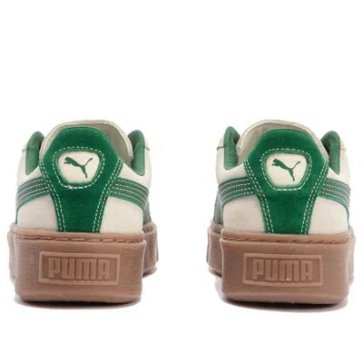 Puma (wmns)  Suede Platform Core 'beige Green' In Neutral