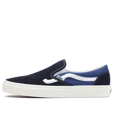 Vans Classic Slip-on 'sidestripe Navy' In Blue