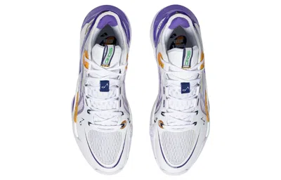 Li-ning Sonic 10 Ultra Mid 'white Purple Yellow' In Blue