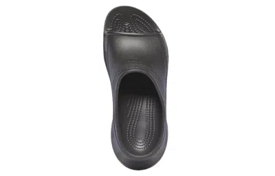 Balenciaga X Crocs Moulded-rubber Platform Slides In Black
