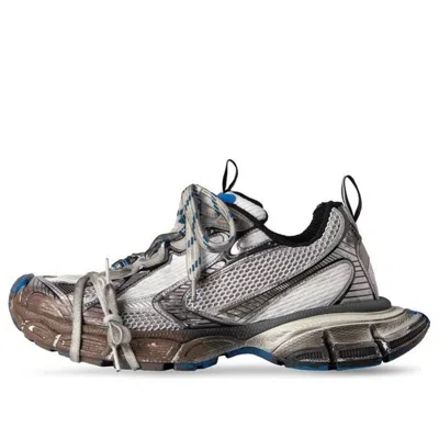 Balenciaga 3xl Sneakers 'worn Out Grey White And Blue Mesh And Polyurethane' In Multi