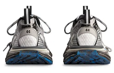 Balenciaga 3xl Sneakers 'worn Out Grey White And Blue Mesh And Polyurethane' In Multi