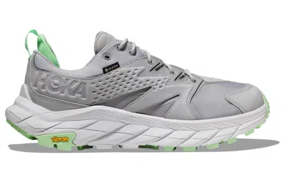 Hoka One One Anacapa Low Gore-tex 'harbor Mist Lime Glow' In Gray