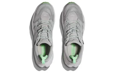 Hoka One One Anacapa Low Gore-tex 'harbor Mist Lime Glow' In Gray