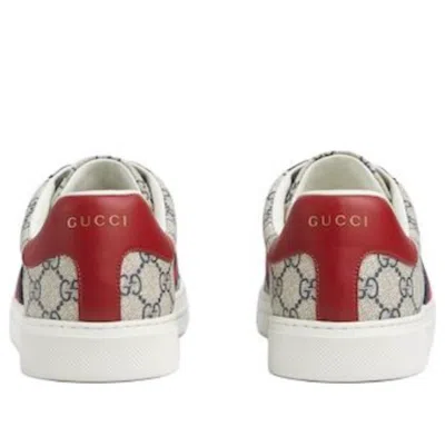 Gucci Ace Sneakers With Web In Gray