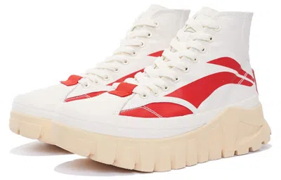 Li-ning (wmns)  Wave Boot 'white Red'