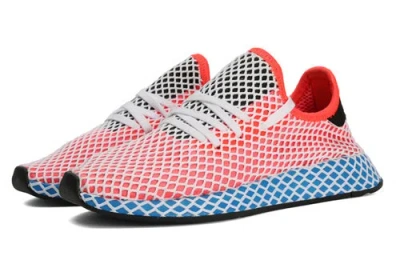 Adidas Originals (wmns) Adidas Deerupt 'red Blue' In Multi