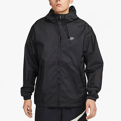 Nike Club Windbreakers Jacket 'black' In Blue