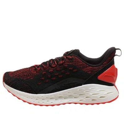 Anta (wmns)  Running Series Sneakers 'black With Red Mesh'