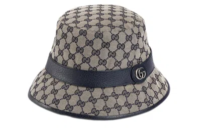 Gucci Gg Supreme Canvas Bucket Hat In Gray