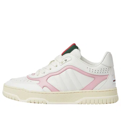 Gucci Women's Re-web Leather Sneakers In Bianco