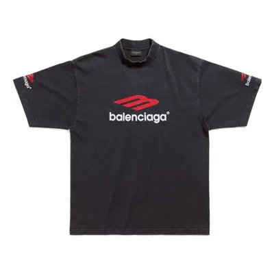 Balenciaga 3b Sports Icon T-shirt 'black Red White'