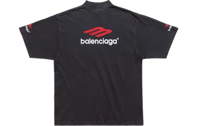 Balenciaga 3b Sports Icon T-shirt 'black Red White'