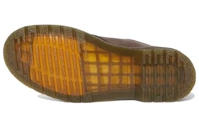 Dr. Martens 1461 Crazy Horse Lace Up Shoes In Brown Leather In Animal Print