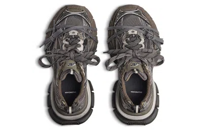 Balenciaga 3xl Panelled Sneakers In Brown