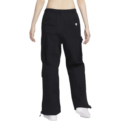 Nike Everything Mid-rise Cargo Pants In Black In Black
