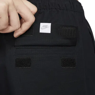 Nike Everything Mid-rise Cargo Pants In Black In Black