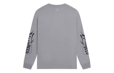 Li-ning X Marvel Graphic Sweatshirt 'grey' In Gray