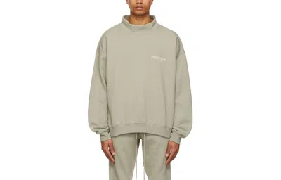 Essentials Fear Of God  Ss22 Long Sleeve Tee 'seafoam' In Gray