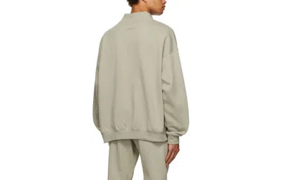 Essentials Fear Of God  Ss22 Long Sleeve Tee 'seafoam' In Gray