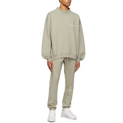 Essentials Fear Of God  Ss22 Long Sleeve Tee 'seafoam' In Gray