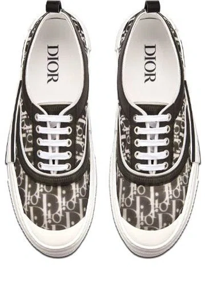 Dior B23 Low Black Oblique Canvas In Multi