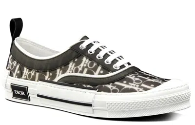 Dior B23 Low Black Oblique Canvas In Multi