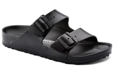 Birkenstock Black Arizona Slide Sandals In Black