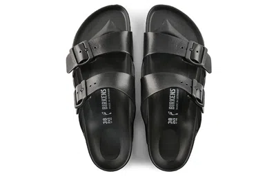 Birkenstock Black Arizona Slide Sandals In Black