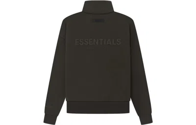 Essentials (wmns) Fear Of God  Ss23 Fullzip Jacket 'off Black' In Brown