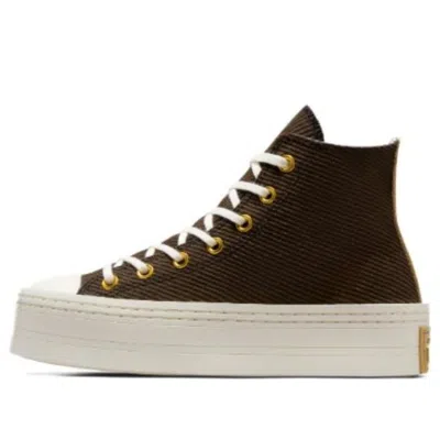 Converse (wmns)  Chuck Taylor All Star Modern Corduroy Lift Platform 'fresh Brew' In Green