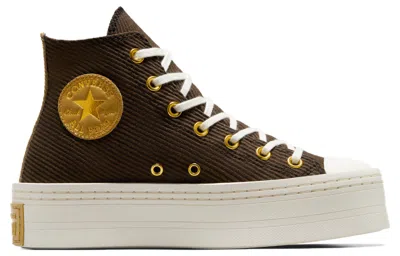 Converse (wmns)  Chuck Taylor All Star Modern Corduroy Lift Platform 'fresh Brew' In Green