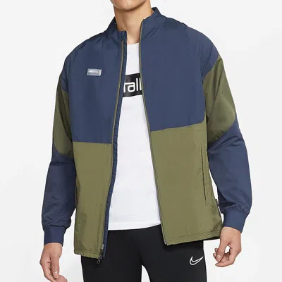 Nike Fc Jacket 'navy Green'
