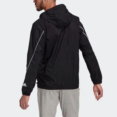 Adidas Originals Adidas M Favs Q1 Wb Large Logo Printing Sports Hooded Jacket Black