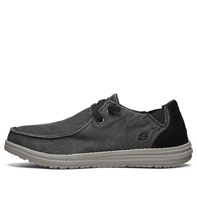 Skechers Melson Leisure Shoes Black In Gray