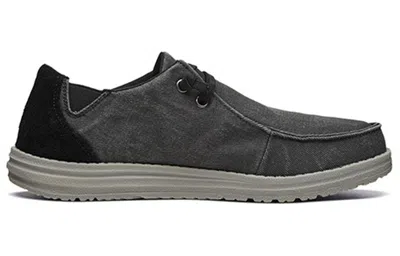Skechers Melson Leisure Shoes Black In Gray