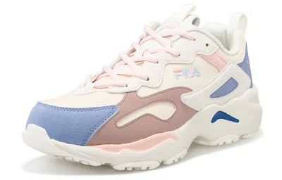 Fila Fusion (wmns) Fila Tracer Vntg Running Shoes Gs White/blue/pink