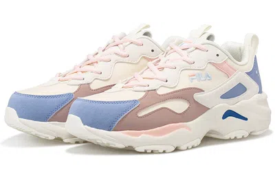 Fila Fusion (wmns) Fila Tracer Vntg Running Shoes Gs White/blue/pink