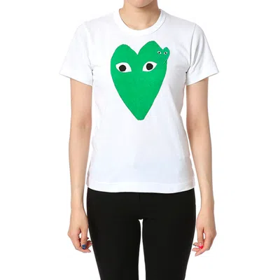 Comme Des Garçons Play T.shirt In White