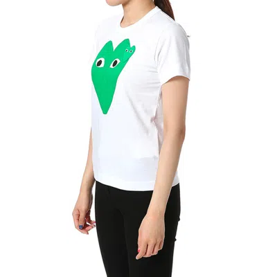 Comme Des Garçons Play T.shirt In White