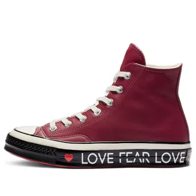 Converse (wmns)  Chuck 70 Hi 'love Graphic' In Burgundy