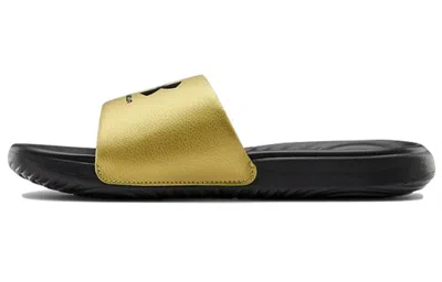 Under Armour (wmns)  Ansa Fixed Slides 'black Metallic Gold'
