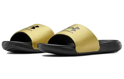 Under Armour (wmns)  Ansa Fixed Slides 'black Metallic Gold'