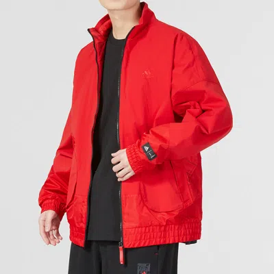 Adidas Originals Adidas Com Woven Jacket In Red