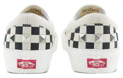 Vans Classic Slip On Sneakers Checkerboard Rhinestone Black In Multi